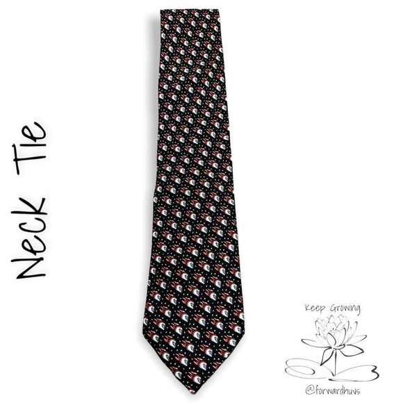 Mario Andretti V Foundation Rocket Ship Necktie - Picture 1 of 8